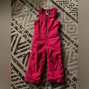 Girls NorthFace Ski Bib, Excellent Condition, Size 4T